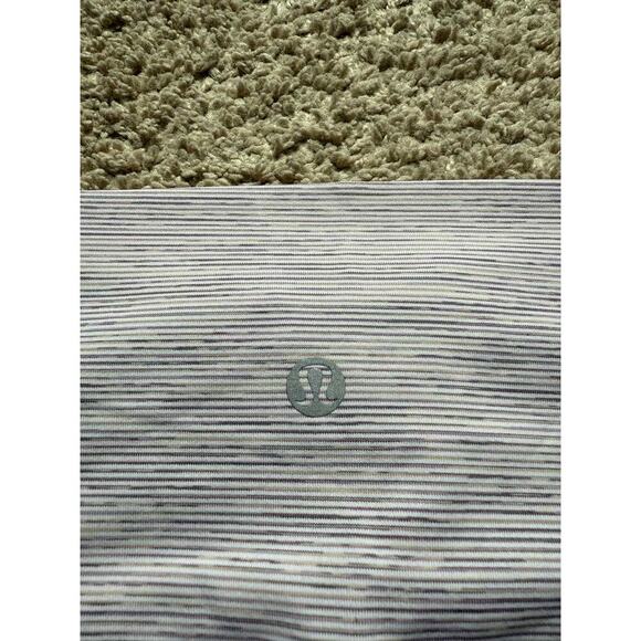 Lululemon Wunder Under High Rise Tight Leggings 29" Luxtreme Gray Striped Sz 6 - Picture 6 of 10